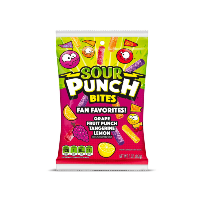 Staging Sweet Joint Sour Punch Fan Favorites Bites Peg 5Oz