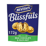 Mcvities Blissfuls Milk Chocolate & Hazelnut 172 Gr