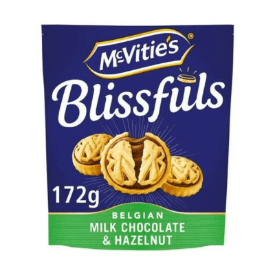 Mcvities Blissfuls Milk Chocolate & Hazelnut 172 Gr