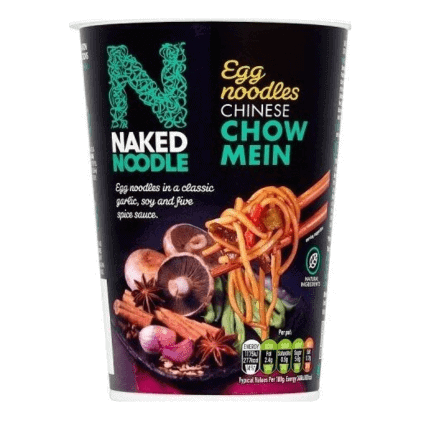 Naked Chinese Style Chow Mein Egg Noodles 78 gr